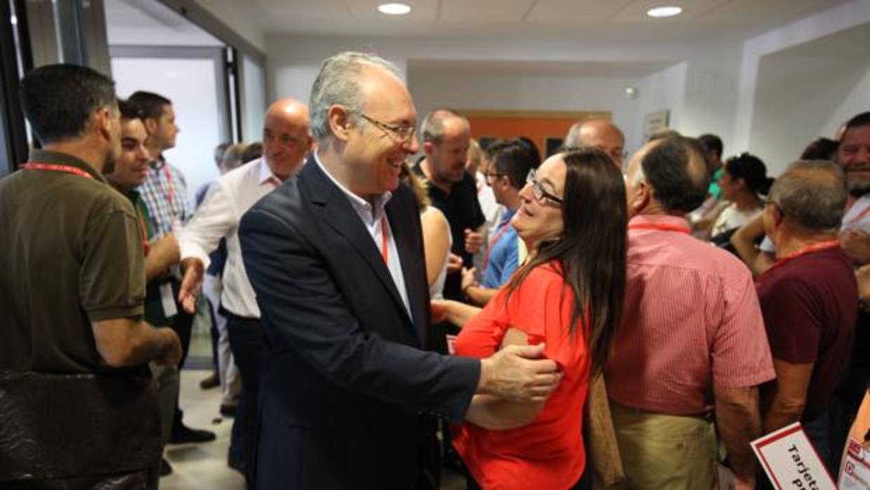 Juan Pablo Durán, antes de comenzar el acto