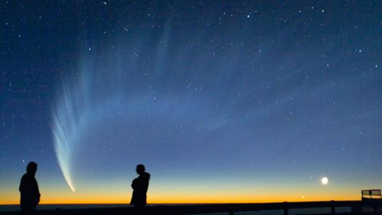 El cometa se vio en gran parte del país