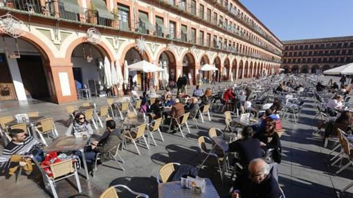 Veladores de la plaza de la Corredera