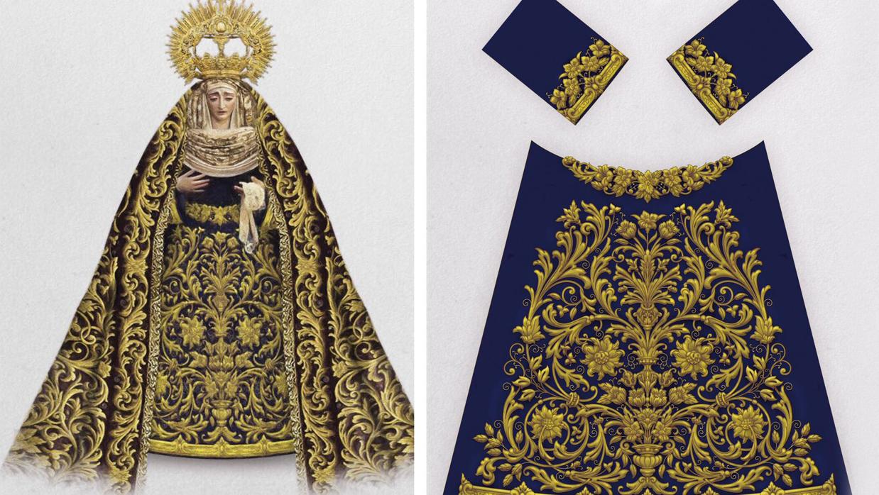 Nueva saya de la Virgen de Gracia y Amparo