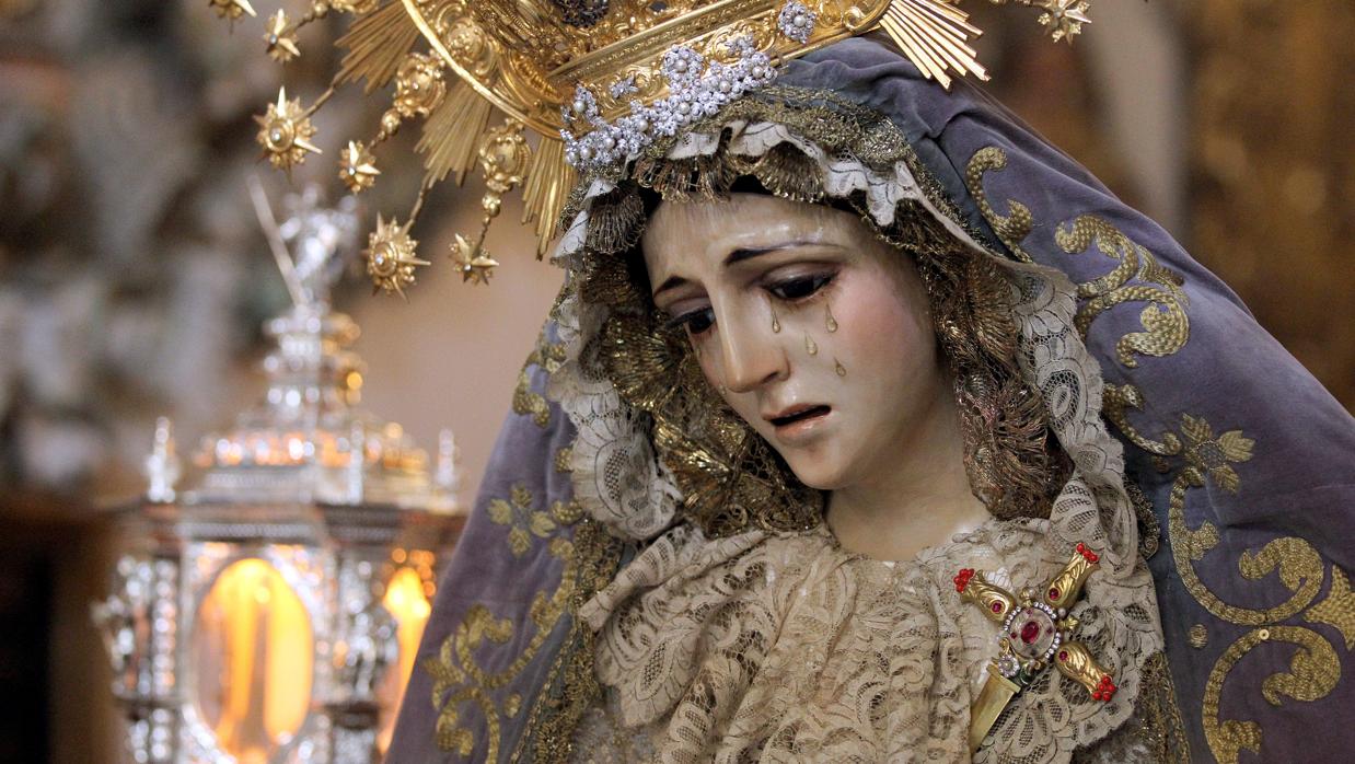 La Virgen de Lágrimas, de la hermandad de la Misericordia