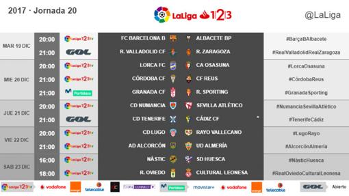 El Córdoba CF empieza el año 2018 ante el Sporting el sábado 6 de enero a las 16.00 horas