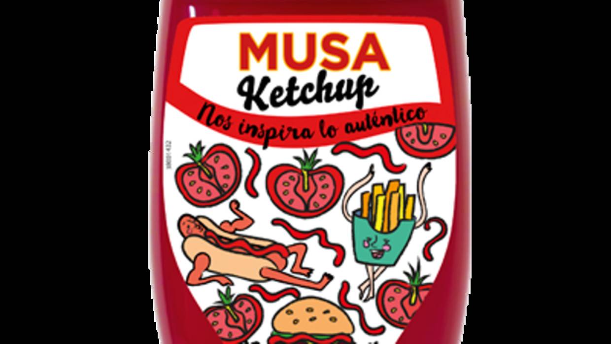 Nueva etiqueta del ketchup Musa