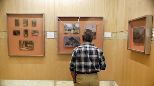 Cuadros en la exposición del Museo de Bellas Artes