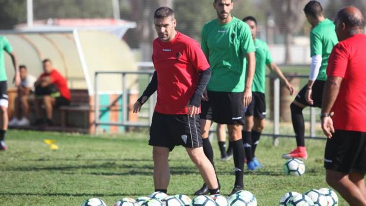 Luis Carrión en un entrenamiento de este curso