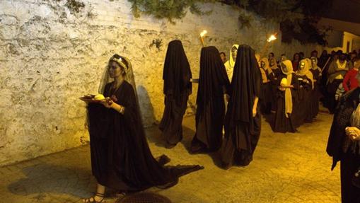 Recreación funeraria durante la pasada edición de «Munda Mortis»