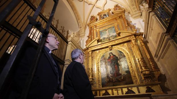 El Cabildo de Córdoba restaura el retablo de la capilla de San Mateo