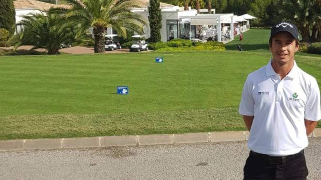 El golfista cordobés Marcos Pastor, en Alicante, donde compite desde este viernes