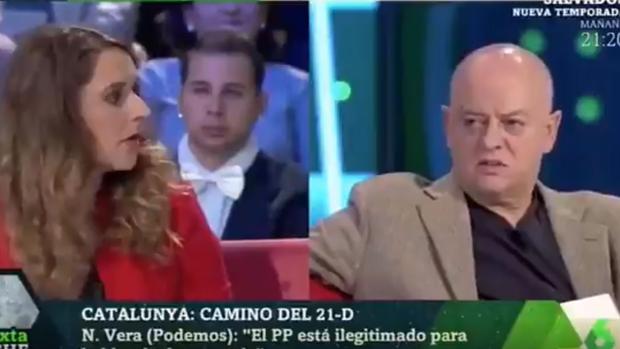 Noelia Vera y Odón Elorza, dutante el programa de La Sexta