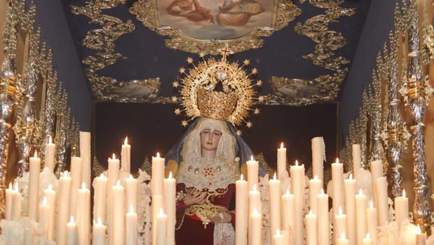 La Virgen de la Amargura de Córdoba presidirá hoy el rezo de la Corona Dolorosa