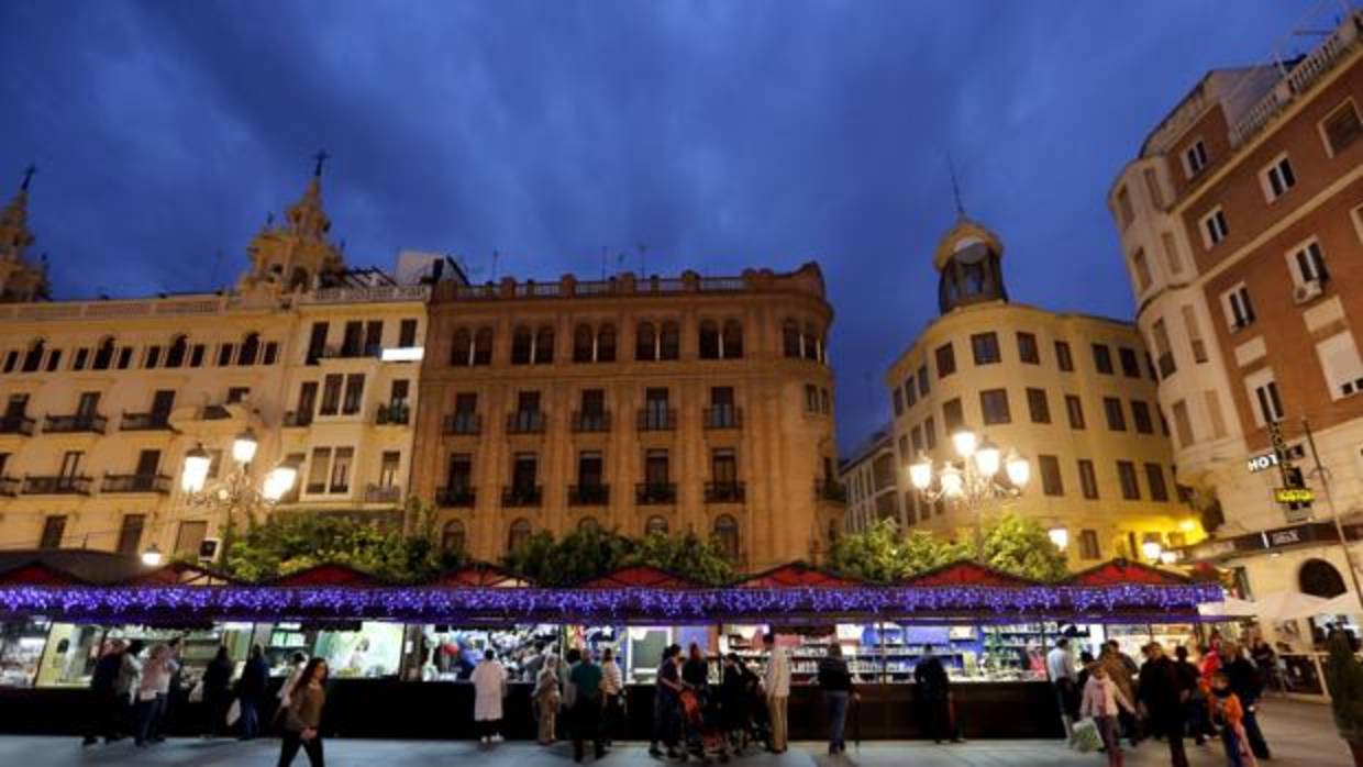 Mercado Navideño de la plaza de Las Tendillas