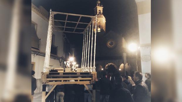 El palio de la Virgen del Mayor Dolor de Córdoba ganará en anchura