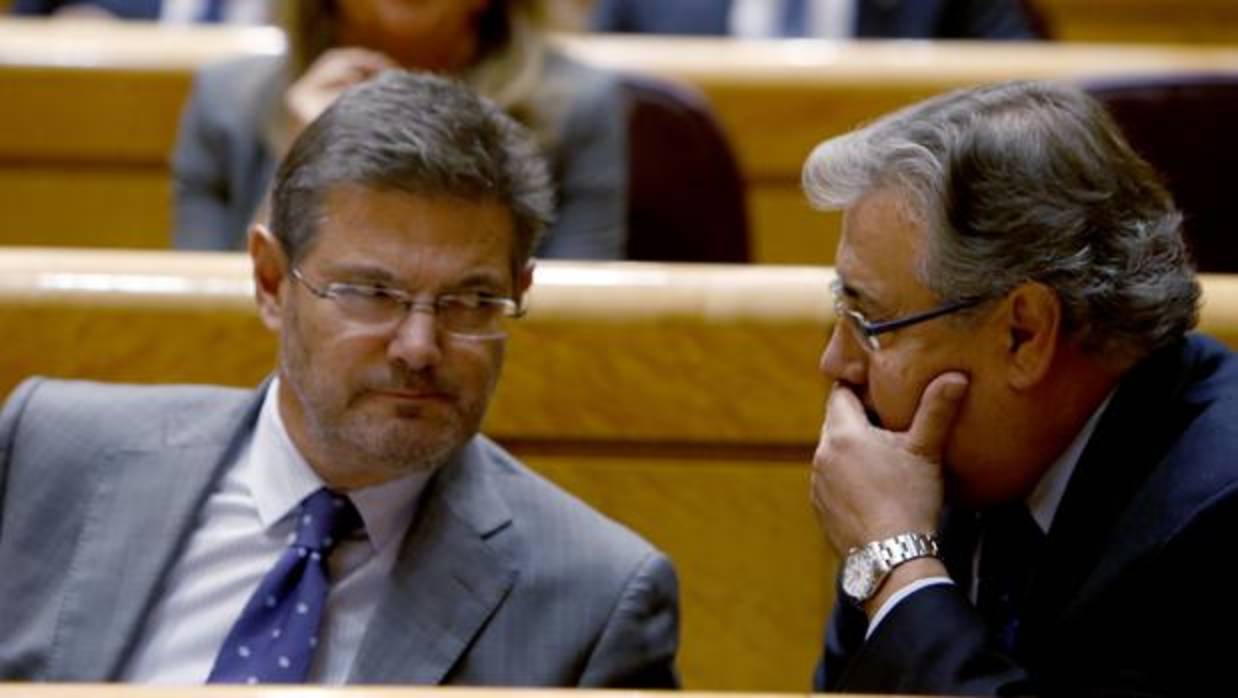Catalá, el martes en el Senado con el ministro del Interior Juan Ignacio Zoido