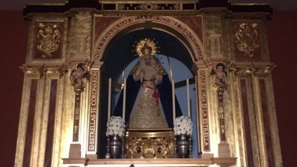 Nuestra Señora de la Estrella, en el altar mayor de San Fernando