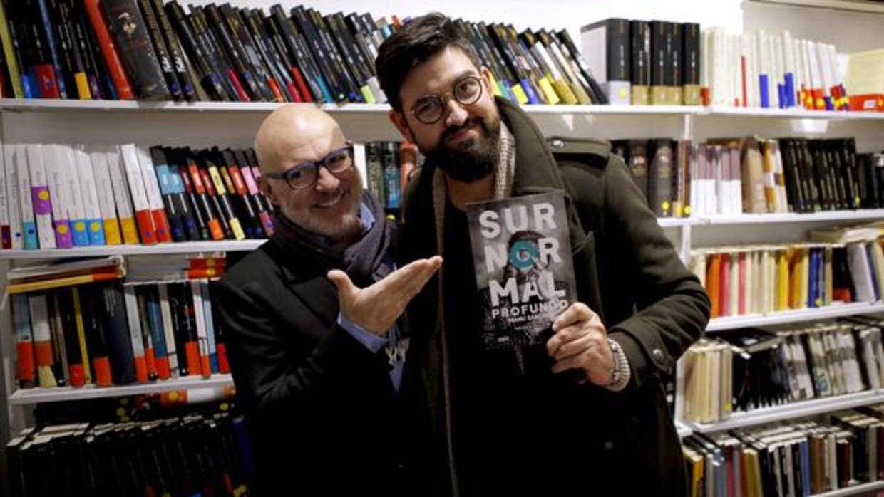 Manu Sánchez y Jesús Vigorra, en la presentación del libro