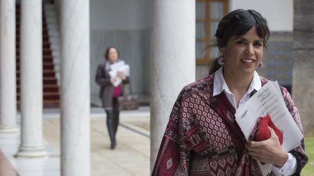 Teresa Rodríguez cree que el PSOE-A «blinda» a Juan Pablo Durán porque «hay mucho más detrás»