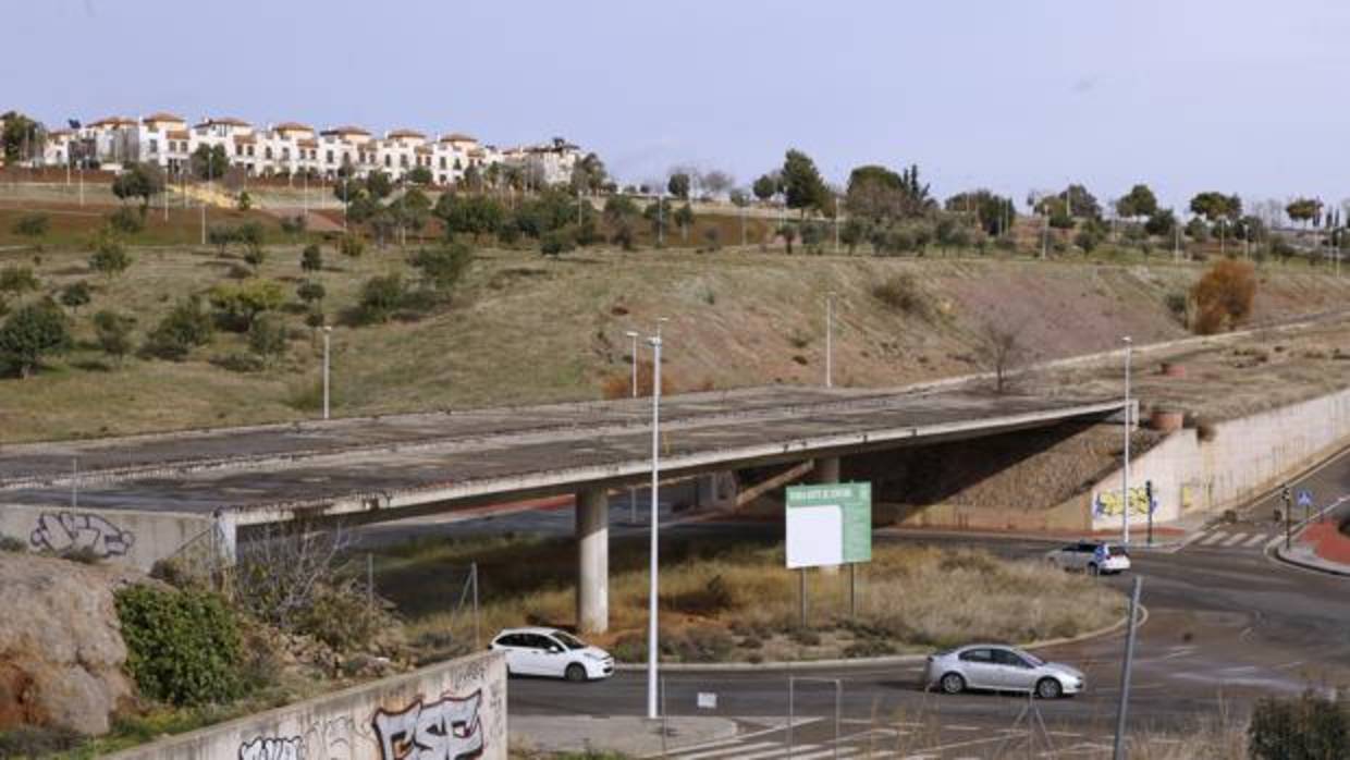 Imagen tomada ayer de parte del viario ya ejecutado de la Ronda Norte