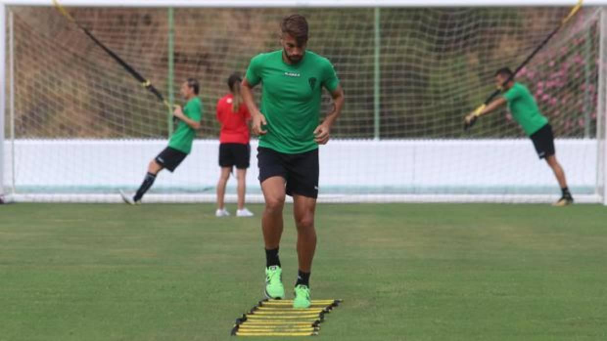 Josema, en un entrenamiento