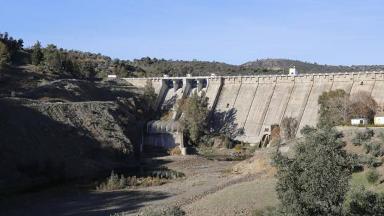 Embalse del Guadalmellato en Córdoba, en diciembre de 2017