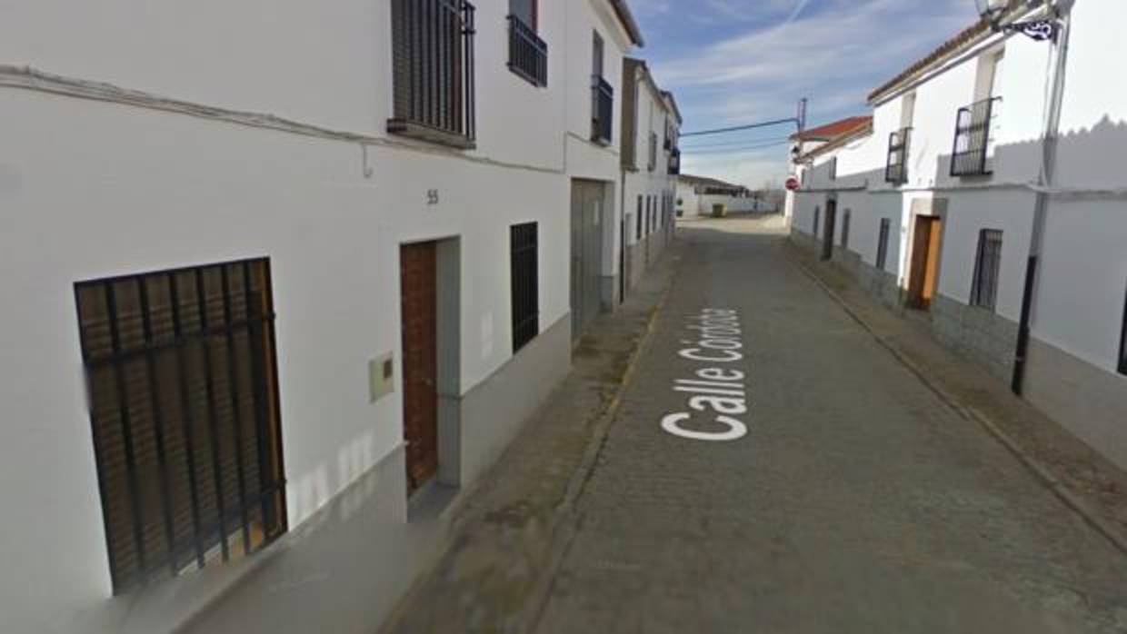 Calle Córdoba, donde se encuentra la vivienda que se incendió