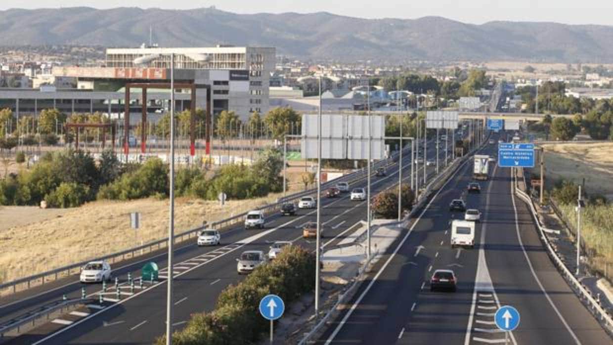 Trayecto de la A4 en que se ha producido el accidente a su paso por Córdoba