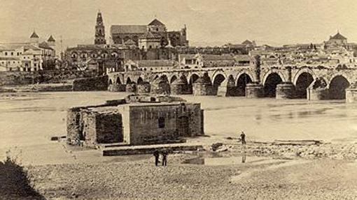 Vista del Puente Romano y la Mezquita-Catedral en el siglo XIX