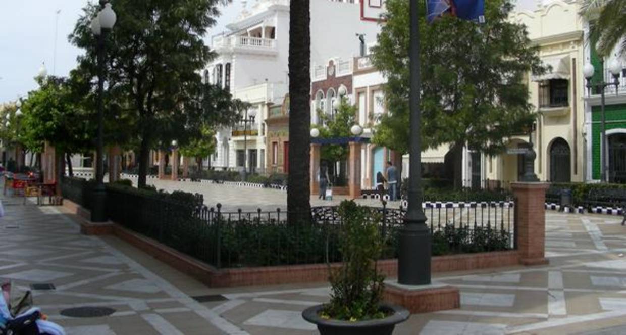 La Plaza de las Flores, una de las principales de la localidad isleña
