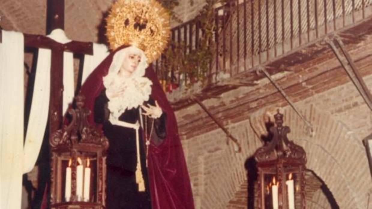 Primera salida procesional de la Virgen de la Soledad