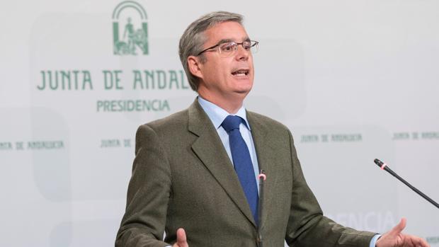 El portavoz del ejecutivo andaluz, Juan Carlos Blanco