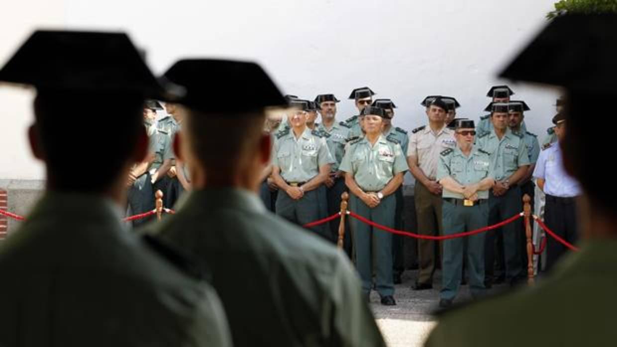 Guardias civiles en un acto en Córdoba