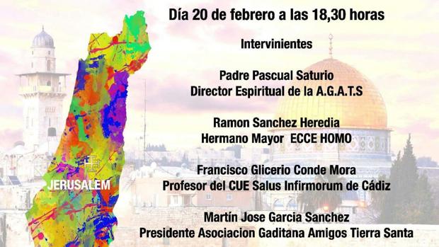 Mesa redonda de la Asociación Gaditana de Amigos de Tierra Santa