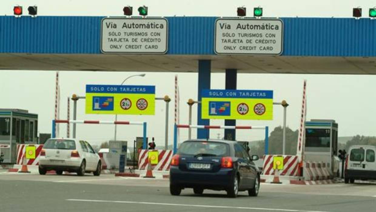 Peaje en Las Cabezas en la autopista en la AP-4