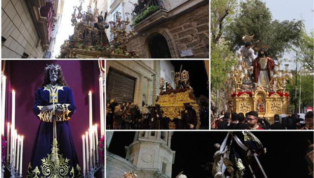 Horarios e itinerarios de la Semana Santa de Cádiz 2018. Jueves Santo