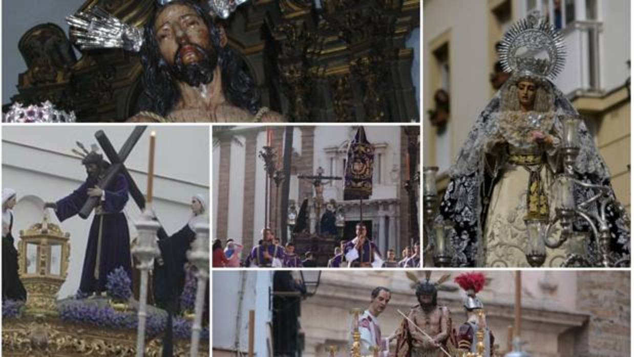 Sanidad, Piedad, El Caído, Columna y Ecce-Homo en el Martes Santo de Cádiz