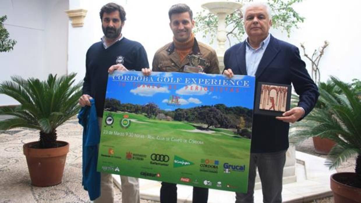 Villagrán, Martín Torralbo y Rodríguez Aparicio, este martes, en la presentación del torneo