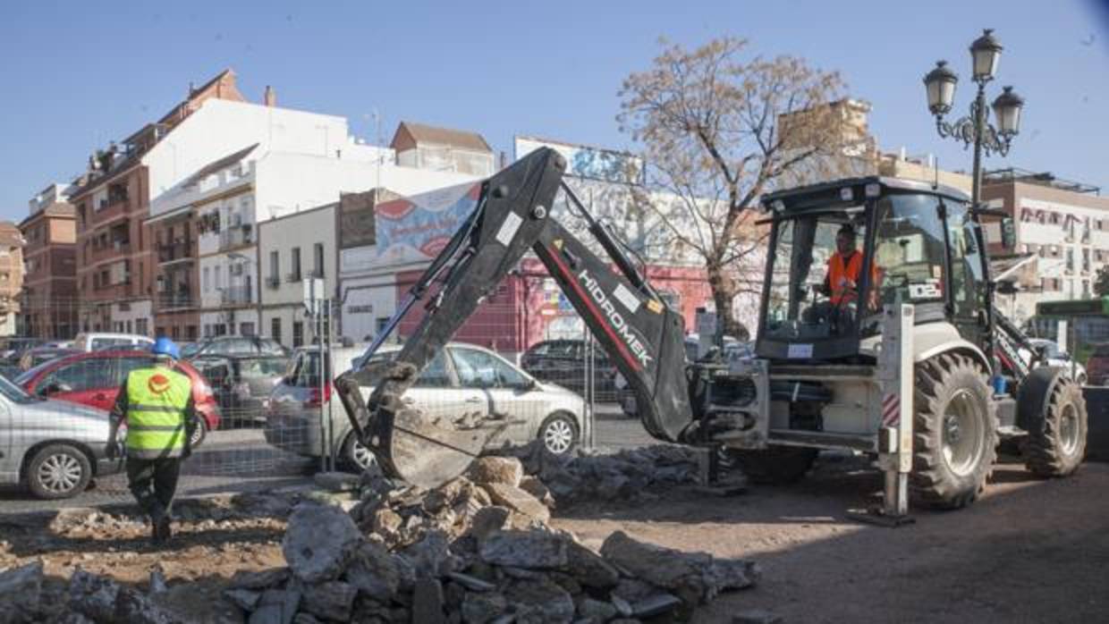 Obras en la Ronda del Marrubial