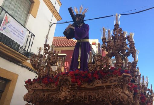 El Señor del Buen Suceso, esta tarde durante su estación de penitencia