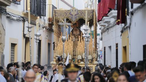 Nuestra Señora de las Lágrimas en su Desamparo en el Miércoles Santo de Córdoba