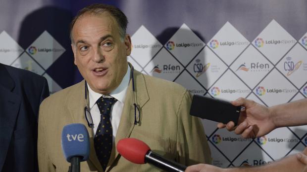 Córdoba CF | El presidente de LaLiga, Javier Tebas, aclara que «no hay riesgo de descenso»