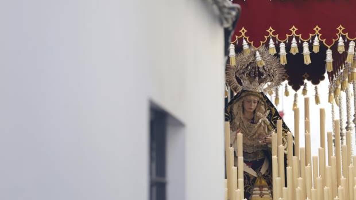 María Santísima del Rocío y Lágrimas el pasado Miércoles Santo