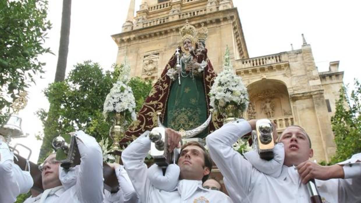 La Virgen de Araceli de Córdoba durante su última procesión