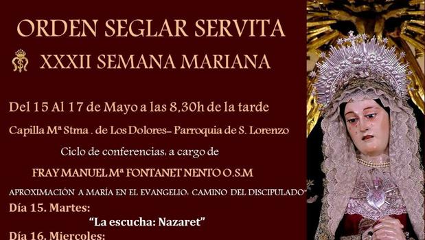 Comienza la XXXII Semana Mariana de Servitas