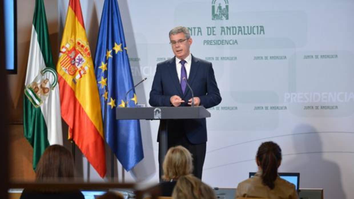 El portavoz del Gobierno andaluz, Juan Carlos Blanco