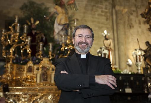 Joaquín Alberto Nieva, en la parroquia de San Francisco