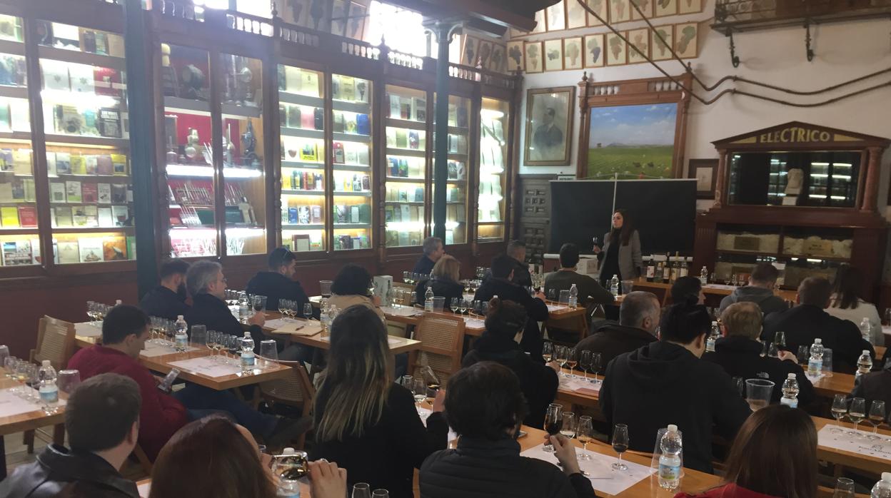 Cata dirigida en una bodega dentro de la Ruta del Vino Montilla-Moriles