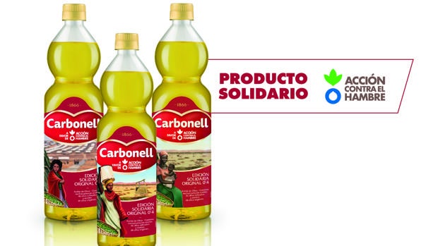 Carbonell (Córdoba) sustituye a la mujer andaluza de sus etiquetas... temporalmente y por una buena causa