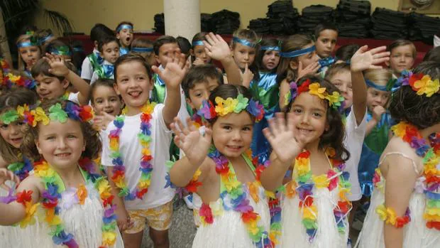 Fiesta de fin de curso en un colegio de Córdoba