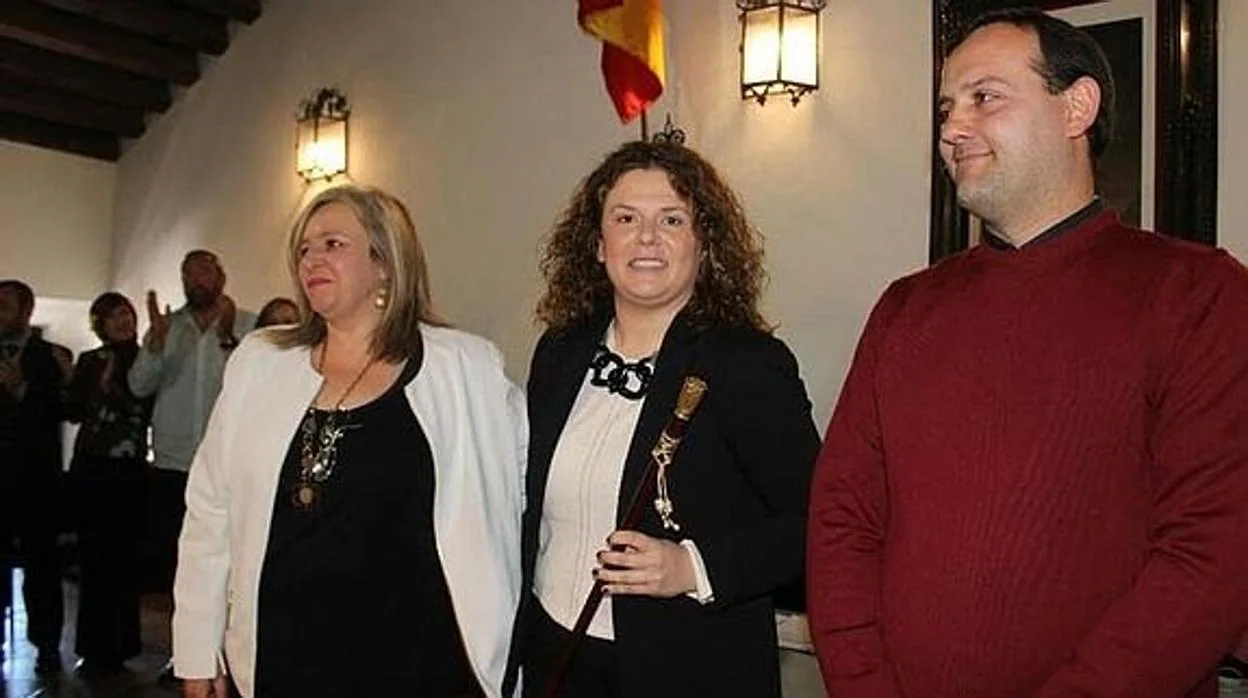 Teresa Valdenebro el día de su nombramiento como alcaldesa
