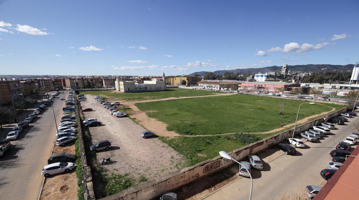 Imagen del solar de la vieja prisión de Córdoba