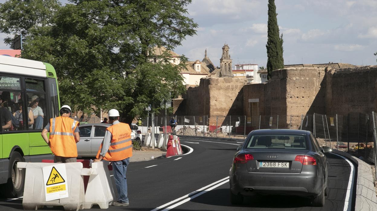 Primera fase de obras en la ronda del Marrubial de Córdoba